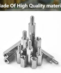 Ultimate Hex Spacers And Standoffs Hardware Kit With 430 Pcs Stainless Steel M3 Metric Bolts Nuts Washers for Circuit Boards