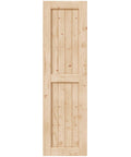 Top Notch Solid Spruce Sliding Barn Door 24 X 84 Inches Interior Wood Panel Slab showcasing natural wood grain design.
