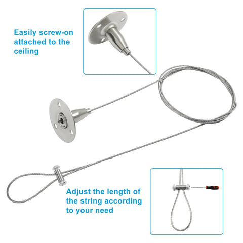 Adjustable Ceiling Support Bracket For Closet Rods And Wardrobe Poles Heavy Duty Stainless Steel Mount Up To 59 Inches in use