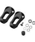 Upgrade Your Baitcast Reels With These Kickass Acrylic Handle Knobs Featuring Super Smooth Ball Bearings And A Lightweight Design For That Next-Gen Fishing Adventure You Been Waiting For., black acrylic baitcast reel handle knobs set with bearings, screw and gaskets