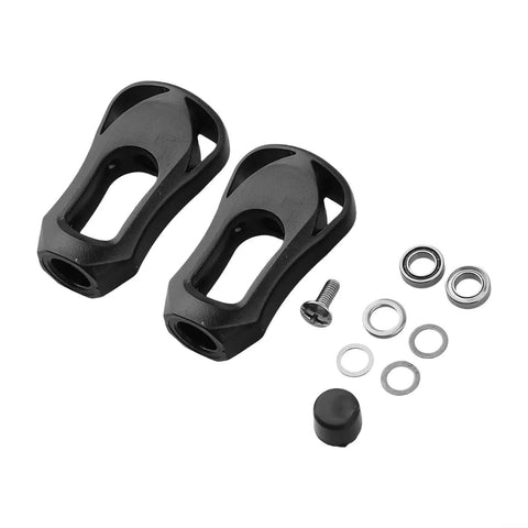 Upgrade Your Baitcast Reels With These Kickass Acrylic Handle Knobs Featuring Super Smooth Ball Bearings And A Lightweight Design For That Next-Gen Fishing Adventure You Been Waiting For., black acrylic baitcast reel handle knobs set with bearings, screw and gaskets