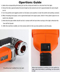 Operations guide for Consfly Portable Electric Pipe Threader Machine With Six Dies 2300W Copper Core Motor Tool