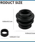 Dustproof Rubber Caliper Pin Bushing Kit For Disc Brakes With Seals Caliper Slide Pin Boots size dimensions shown in black