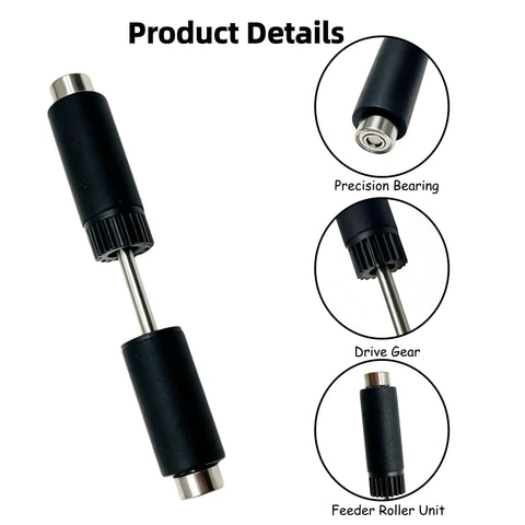 Active Spool Driver Roller Replacement details with precision bearing, drive gear, and feeder roller for Bambu Lab System.