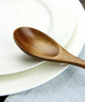 Six Piece Japanese Natural Wooden Spoons Set For Cooking And Eating Great For Stirring Tea Honey Soda Dessert And Nonstick Pots Made From Nanmu Wood