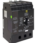 No Fuss High Amp Miniature Circuit Breaker 100 Amp 480Y To 277 Volt For Commercial Electrical Systems, 30A, black housing, front view.