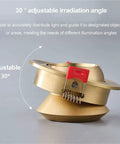8 Pack 3 Inch Recessed Downlights With Slick Brass Baffle Trim And Heavy Duty Copper Housing Pro Level COB Can Lights adjustable angle design