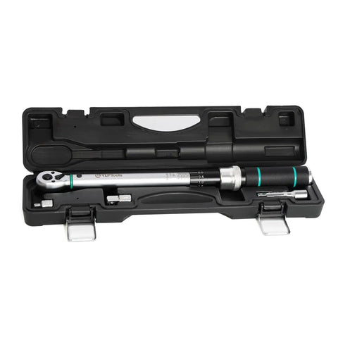 4-Piece Torque Wrench Set With 3/8-Inch Drive Click Wrench in black storage case, chrome vanadium steel, pro level precision