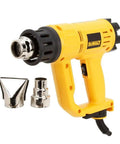 Heavy Duty Heat Gun With Variable Temperature Control Overload Protection Built In Hang Ring Durable Yellow Body Pro Grade Hot Air Tool For Woodworking Vinyl Wrapping And Paint Removal with attachments
