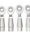 Two Pair One Half Inch Heim Joints Kit With Right And Left Hand Threads Jam Nut Bung Half Inch Rod End Chromoly Joints Panhard Kit For Steering And Suspension Traction Bars, four silver rod ends