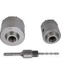 Get The Heavy Duty Hole Saw Kit With Rock Solid Tungsten Steel Built Tough To Blast Through Brick Cement And Concrete Like A Boss For Those Big 60mm and 80mm Jobs That Need Serious Grit And Precision Without Getting Clogged Up By Dust, 60mm 80mm
