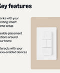 Smart Dimmer Switch And Remote For Music And Routines Alexa Compatible Works With Echo Devices Easy Plug And Play Setup