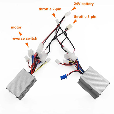 Upgrade Your Dolly Cart With This 24V Dual Drive Electric Conversion Kit, featuring 24V motor controllers and wiring.