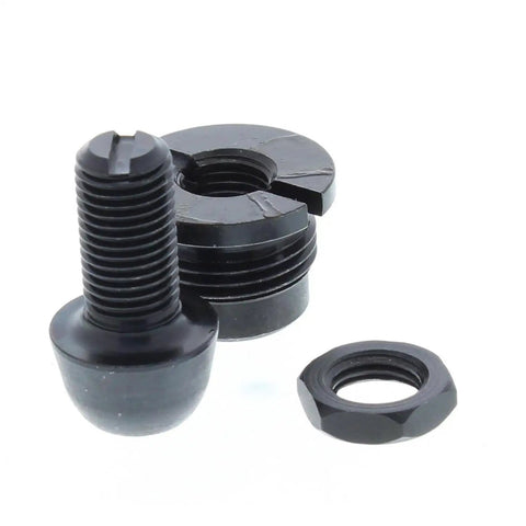 GM Clutch Fork Pivot Ball Adjustable Steel 13/16-16 For Bellhousing, Dialed In Clutch Geometry With Wide Adjustment Range From 1 5/16 In To 1 11/16 In For Smooth Engagement, black steel pivot ball and lock nut