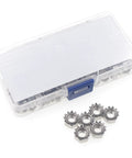 Stainless Steel Keps Nuts With K-Lock Lock Washers And Tooth Washers Hex Nuts Assortment Kit 170 Pieces Sizes 4-40 To 5/16-18 UNC