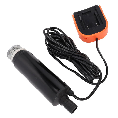Built Tough Cordless Submersible Pump Hella Powerful 500 GPH Flood Cleanup With 16 Ft Lift Portable 20 V Battery Sump Pump parts displayed.