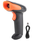 Fast Decode Barcode Scanner With Rebound Button Handheld QR Reader for inventory and data entry with USB and cable