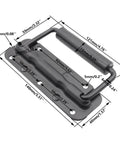 Two Pack Spring Loaded Chest Handle Pulls With Rubber Grip Surface Mount For Chests Trunks Crates And Storage Boxes