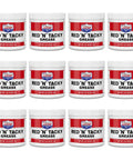 12 Pack Lucas Oil Red N Tacky Lithium Grease Multipurpose Lithium Complex Lubricant For Automotive Industrial And Agricultural Equipment With Strong Wear Protection And High Temperature Performance 16 Ounce jars displayed