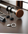 Metal Curtain Rings With Clips Set 10 Pack Heavy Duty Design For Smooth Glide On Curtain Rods with mounting accessories