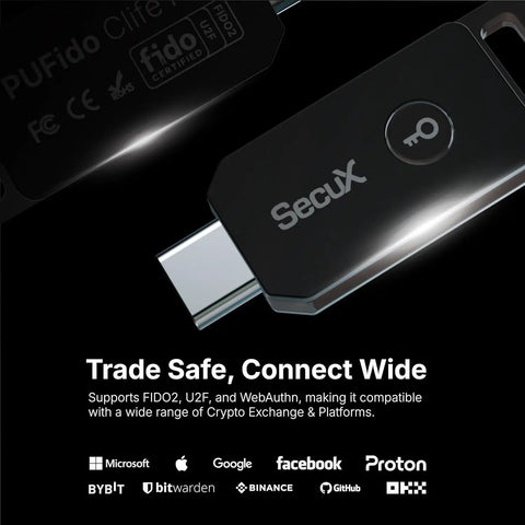 Lock Down Your Digital Life With This Solid Usb C Security Key Powered By Puf Technology For FIDO2 U2F Certified 2FA And Passwordless Login That Beats Hackers No Cap, showing a compact USB security key.