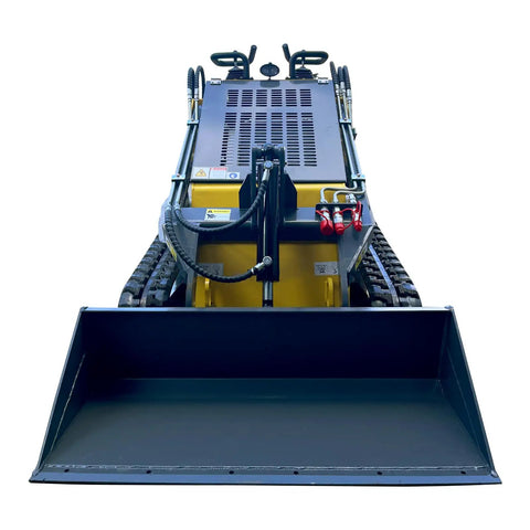 Triangular Track Skid Steer Loader T460 With 43.8 Inch Bucket 23HP Stand On Crawler Machine front view USA Stock