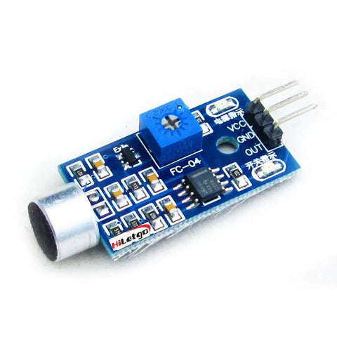 5 Pack Sound Sensor Module For Voice Detect And Voice Control Switch With Adjustable Sensitivity 3.3V-5V Operation