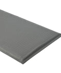 2 x 6 Ft Anti Fatigue Mat Fifteen Sixteenth Inch Thick Industrial Floor Mat Non Slip Heavy Duty Diamond Plate Ergonomic Comfort for Standing Pain Relief and Back Support Gray