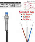 M8 Inductive Proximity Sensor Switch Non Shield Type PNP No 3 Wire With 2mm Sensing Distance 10-30VDC 200mA Output 120cm Cable