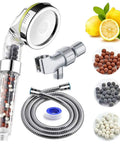 Vitamin C Filter Shower Head With Hose And Arm Bracket, High Pressure Water Saving Handheld Shower, Citrus Scent Filtration Set