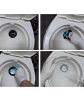 RV Toilet Flush Ball Seal Replacement Kit For Dometic 300, 310, And 320 Toilets, 4 Inch Outer Diameter, 2.6 Inch Inner Diameter, 2 Pack, Equivalent To Part 385311658, Durable Rubber Gasket Replacement installed in RV toilet bowl