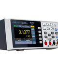 Workhorse Bench Digital Multimeter With 55000 Counts showing AC voltage reading on backlit 3.5 inch TFT display