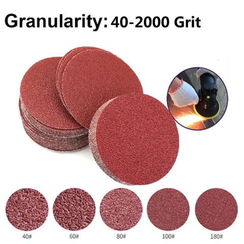 Get Your Tools Ready With This Sick Set of 100 Flocking Sandpaper Discs featuring 40-2000 grit for angle grinders and buffers.