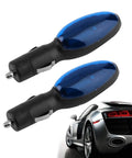 Plug And Play Portable Fuel Saver For Cars And Trucks, Universal Gas Saver with magnetic retuning, shown with sports car.