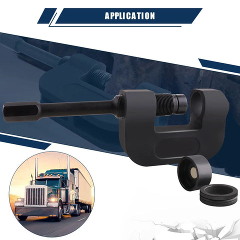 Heavy Duty Brake Anchor Pin Press For Commercial Semi Trucks, 10 Ton Capacity, tool for pin and bushing removal with truck image