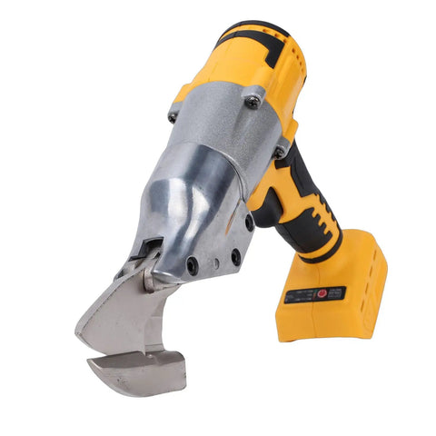 Hamwesh Cordless Metal Shear Heavy Duty Electric Scissors With 360 Degree Pivoting Head And Variable Speed, close-up view focusing on the cutting head.