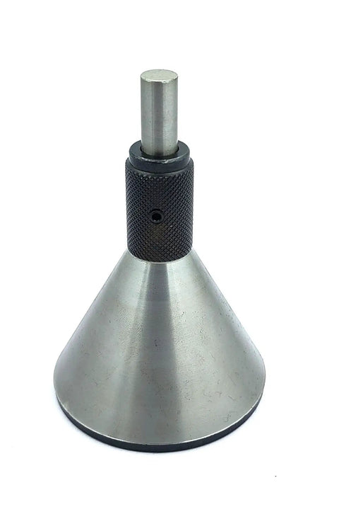 Pro Grade En31 Alloy Steel Bell Punch And Center Punch Set for Spot On Round Bar Centering, showing precision tool.