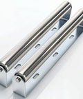 Two Pack 16 Inch Conveyor Roller And Bracket Set With 1.5 Inch Diameter Pro Grade Heavy Duty Galvanized Steel Rollers