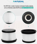 4 Pack Replacement HEPA Filters For DCV501HB And DCV5011H, No Fuss Quick Swap For 20V Cordless Handheld Vacuum, Includes Foam Sleeve Filters