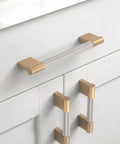10 Pack Five Inch Knurled Cabinet Pulls In Brushed Satin Nickel And Champagne Bronze For Kitchen Cabinets And Cupboards