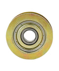 Heavy Duty U Groove Guide Wheel Designed To Keep Your Sliding Gate Rollin Smooth As Glass With Our Tough As Nails Steel V Channel Cable Pulley and Quiet Ball Bearings For Cranes Trolleys, showing ball bearing.