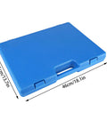 Super Cool Shipenophy 110 Piece Metric Tap And Die Kit With Carbon Steel Tools Covering M2 To Big Sizes Plus Wrench For Serious DIY Repairs blue case 46cm x 35cm x 7cm