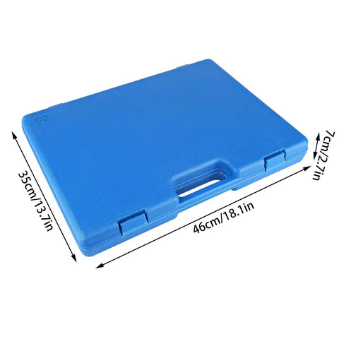 Super Cool Shipenophy 110 Piece Metric Tap And Die Kit With Carbon Steel Tools Covering M2 To Big Sizes Plus Wrench For Serious DIY Repairs blue case 46cm x 35cm x 7cm