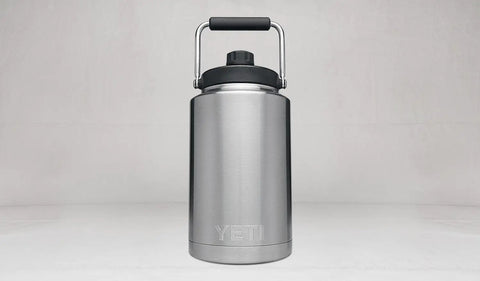 Rambler Gallon Water Jug With Vacuum Insulated Stainless Steel No Sweat Design MagCap Magnetic Lid 18 8 Stainless front view
