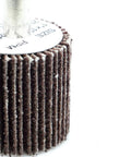 1-inch aluminum oxide flap wheel with 1/4 in shank for drill and grinder, 60 grit
