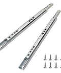Kickass Heavy Duty Dual Direction 8.4 Inch Drawer Slides With Butter Smooth Glides Zinc Plated Steel For Tight Cabinet Fits Includes Essential Mounting Screws Solid Pack Of Two and screws.