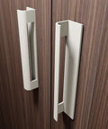 Self Adhesive Edge Fingerpull Door Handle Screwless Peel And Stick for Glass Wood Metal Plastic Surfaces on wood cabinet doors