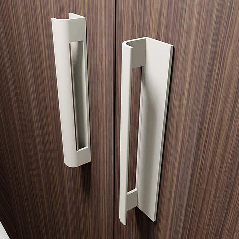 Self Adhesive Edge Fingerpull Door Handle Screwless Peel And Stick for Glass Wood Metal Plastic Surfaces on wood cabinet doors
