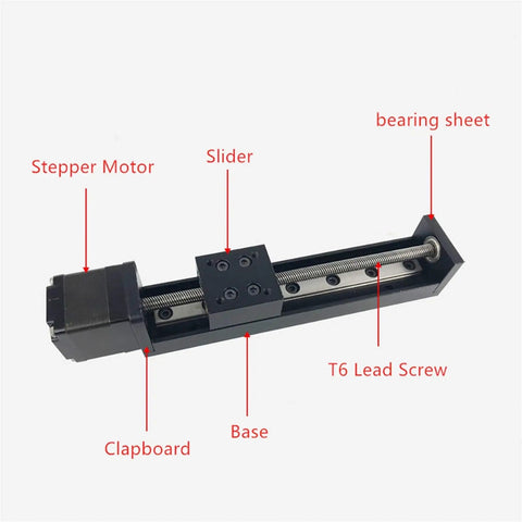Built Like A Tank Cnc Linear Rail Stage With T6 Lead Screw Slick Glide Actuator For Mini Stepper Motors Rock Solid Aluminum Build Dial Into Precise Motion Ready To Roll Straight Onto Your Bench For Maker Projects