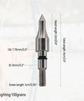 25 Pack Archery Arrow Tips 100 Grain Field Points Screw In For Recurve And Compound Bows Built To Last Tough As Nails Durable
